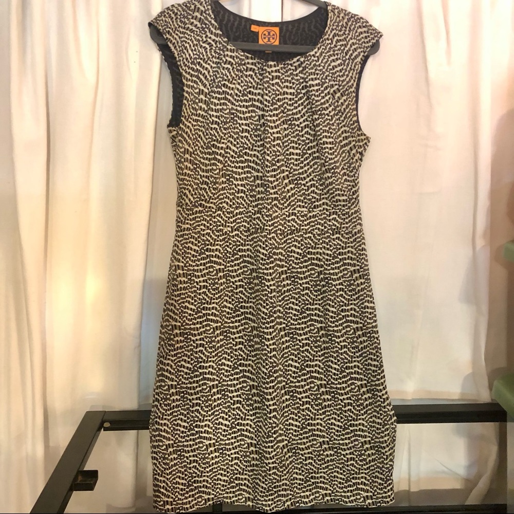 TORY BURCH SILK PRINT DRESS SZ 8